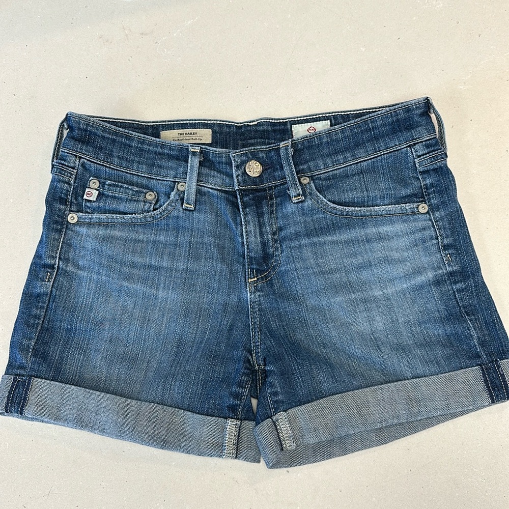 AG Adriano Goldschmied Hailey Roll Up Denim Short